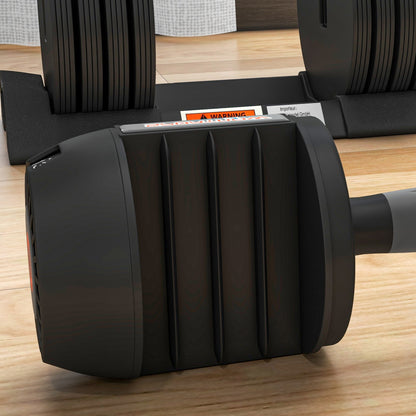 7KG 13KG 18KG 24KG Adjustable Dumbbells Set, 4-in-1 Weights Set with Storage Tray.