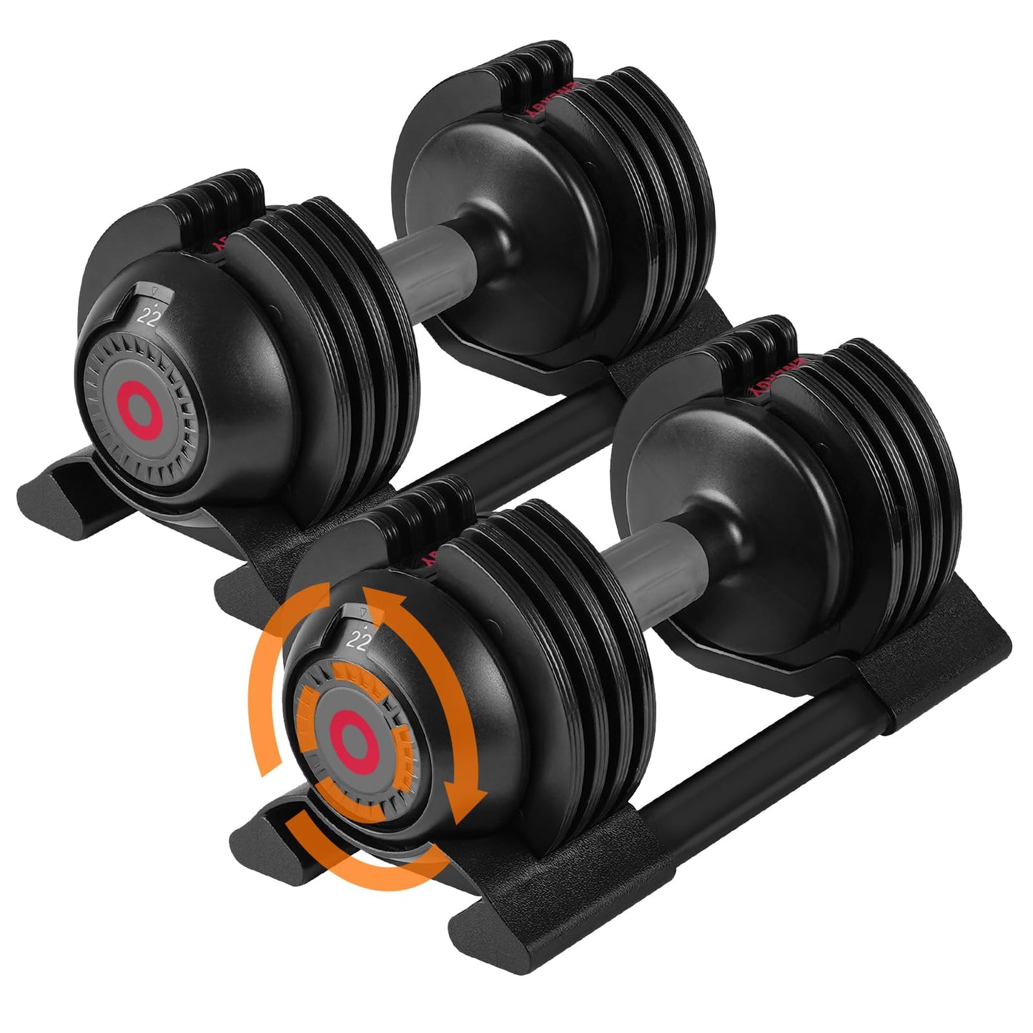 7KG 13KG 18KG 24KG Adjustable Dumbbells Set, 4-in-1 Weights Set with Storage Tray.