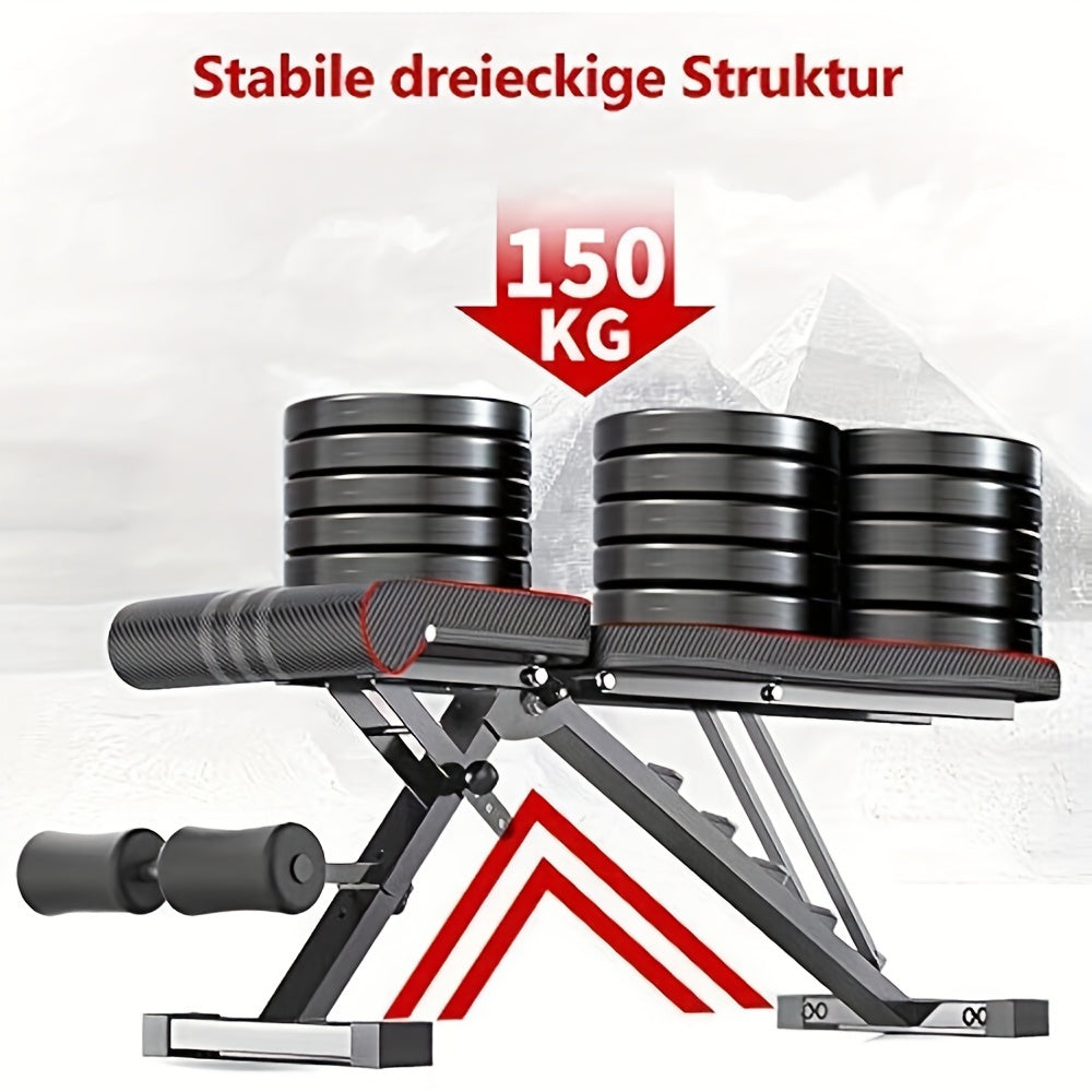 1pc Heavy-Duty Adjustable Weight Bench