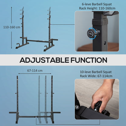 Multifunction Barbell Squat Rack