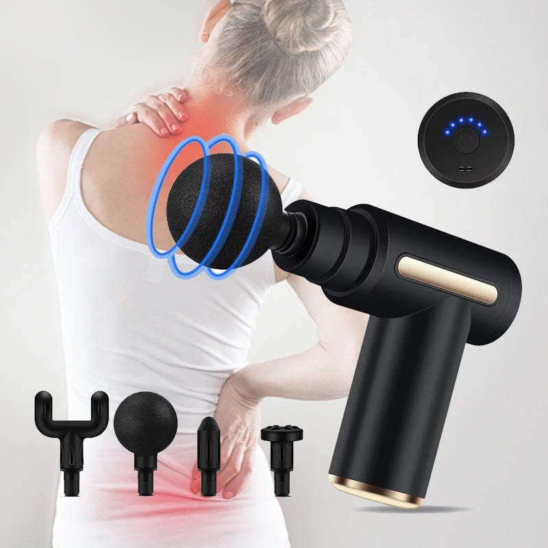 Professional Massage Fascia Gun with 4 heads and usbc charging. - wacheup